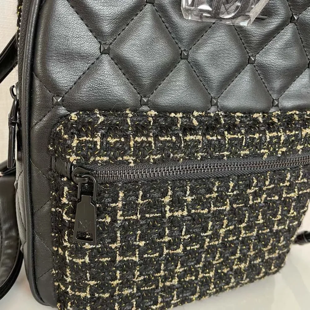 NWT Badgley Mischka Diamond -Quilted Nylon Backpack